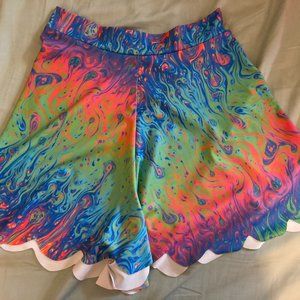 I Bleed Rainbow shorties EUC